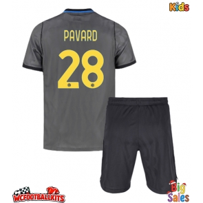 Inter Milan Benjamin Pavard #28 Replica Third Stadium Kit for Kids 2026-27 Short Sleeve (+ pants)